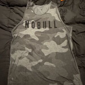 NOBULL gray camo tank top